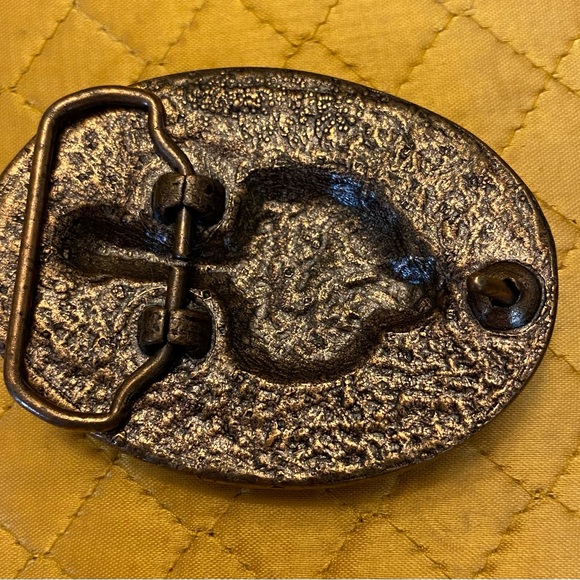 Native American Indian hand beaded centerpiece belt buckle - Picture 2 of 2